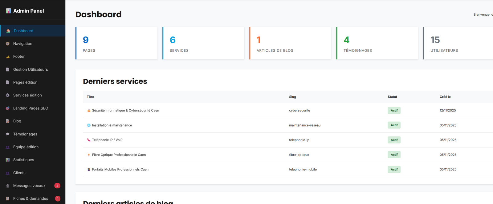Site web HR Télécoms — visuel 2
